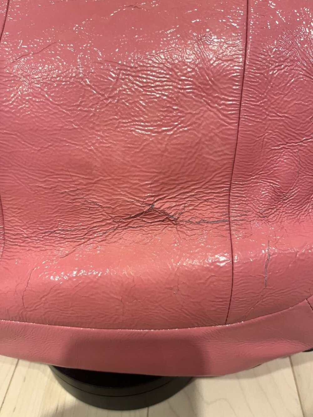 #R62 Vintage Coach Kristin Coral-Pink Patent Leather Satchel - Picture 9 of 15